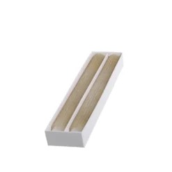 Chic Antique Stabkerze mit Rillen und Glitzer 2er-Set