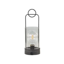 Chic Antique Stalllaterne mit Timer und Glühbirne