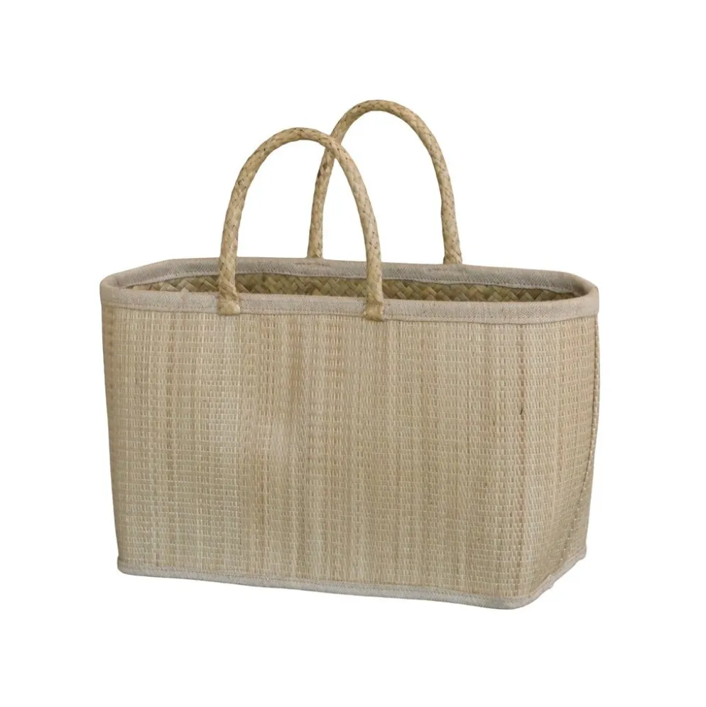 Chic Antique Strandtasche aus Palmenblättern