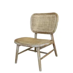 Chic Antique Stuhl mit Geflechtsitz