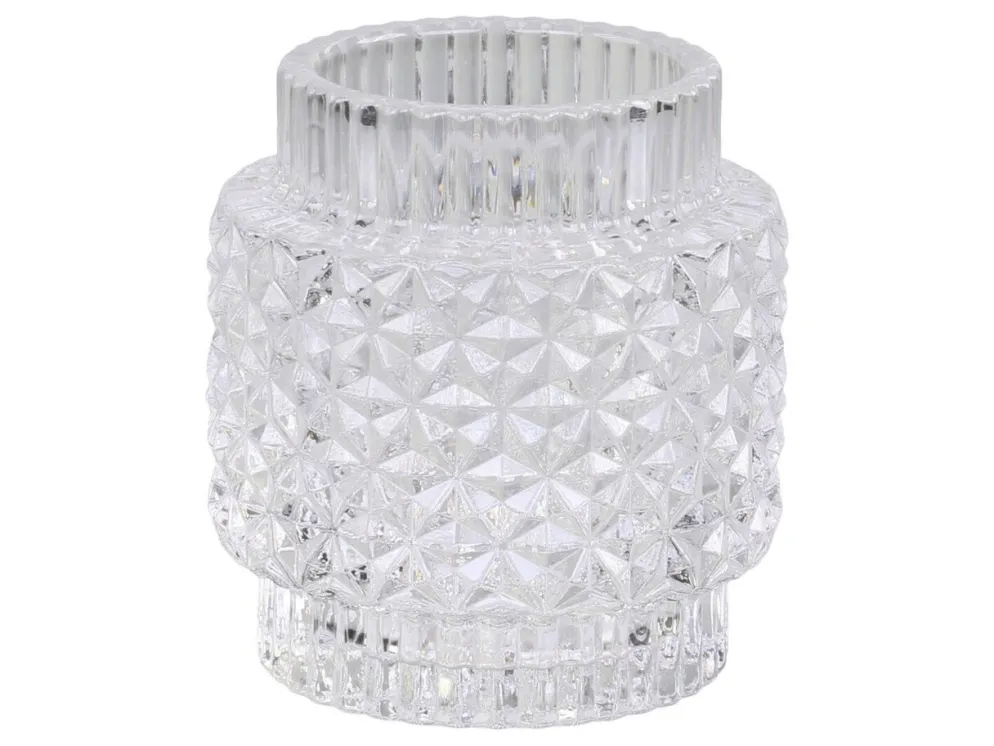 Chic Antique Teelichtglas mit Muster