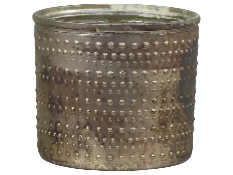 Chic Antique Teelichthalter mit Muster aus Glas