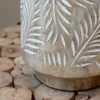 Chic Antique Tischlampe mit Holzfuss und Lampenschirm