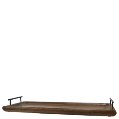 Chic Antique Tours Servier Tablett in Holz mit Henkel