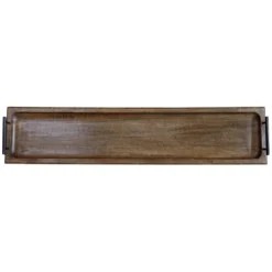 Chic Antique Tours Servier Tablett in Holz mit Henkel