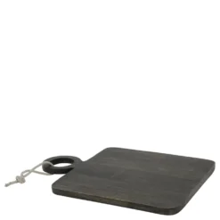 Chic Antique Tours Tapasbrett aus Mangoholz, schwarz
