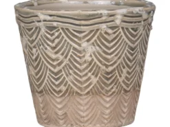 Chic Antique Valence Übertopf mit Blattmuster