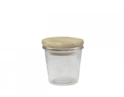 Chic Antique Vallet Aufbewahrungsglas mit Holzdeckel