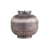 Chic Antique Vase aus Glas mit Muster