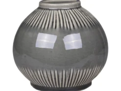 Chic Antique Vase mit gestreiftem Muster