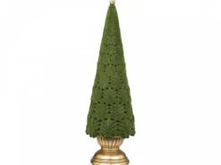 Chic Antique Velours Weihnachtsbaum auf Fuß