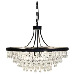 Chic Antique Versailles Kronleuchter mit tropfenformigen Glasprismen