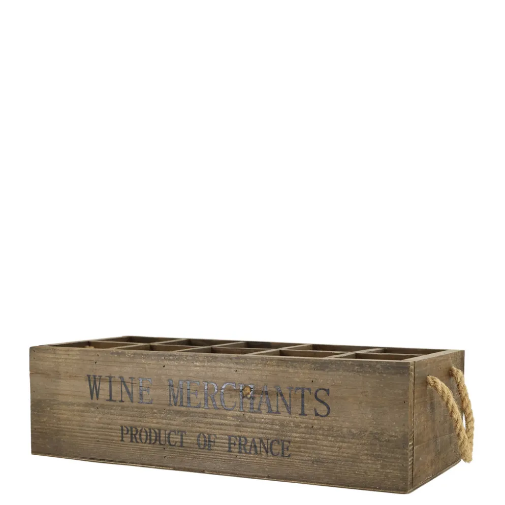 Chic Antique Vintage Holzkasten mit 10 Fächern – Landhausstil