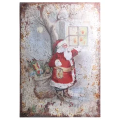 Chic Antique Vintage Schild mit Weihnachtsmann