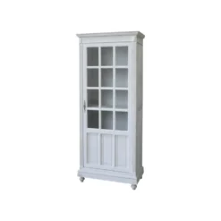 Chic Antique Vitrinenschrank mit Glaselement in der Tür