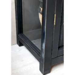 Chic Antique Vitrinenschrank mit Glastüren und Regalböden