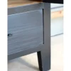 Chic Antique Vitrinenschrank mit Glastüren und Regalböden aus Holz