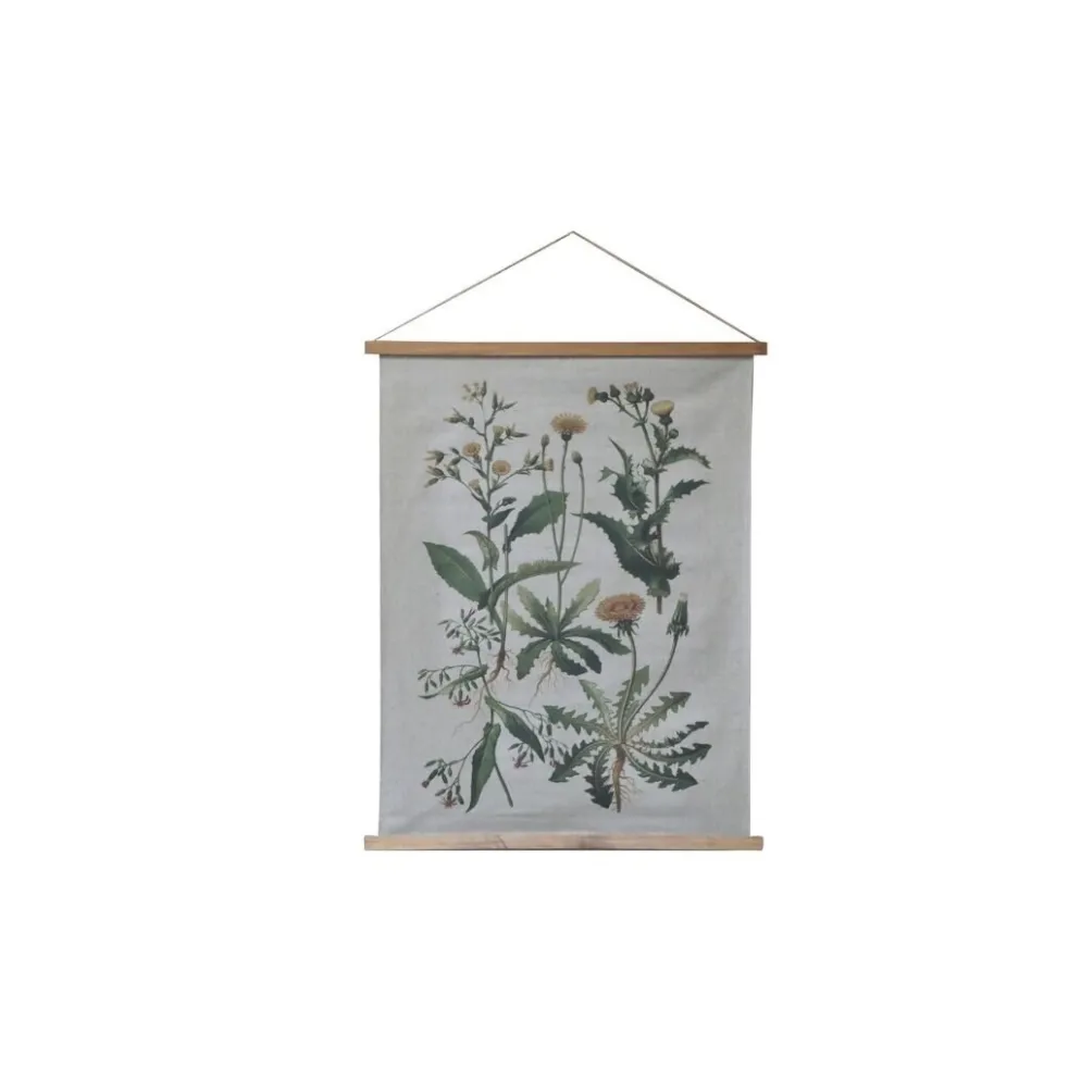 Chic Antique Wandbild aus Stoff mit Motivdruck