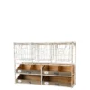 Chic Antique Wandregal mit Schubladen