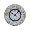 Chic Antique Wanduhr Flower Power
