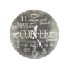 Chic Antique Wanduhr mit Kaffeemotiven