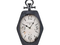 Chic Antique Wanduhr Sechseck