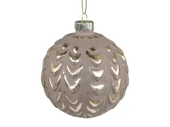 Chic Antique Weihnachtskugel mit Goldmuster Fleche
