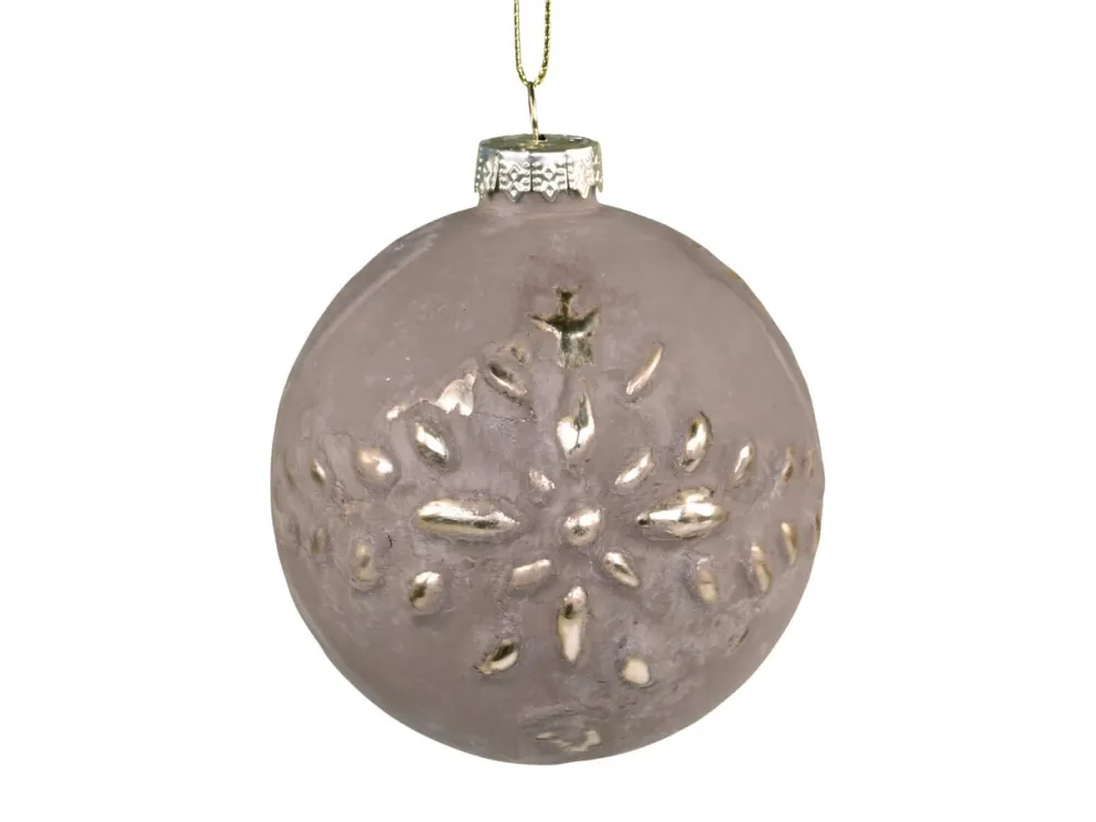 Chic Antique Weihnachtskugel mit Goldmuster Fleur