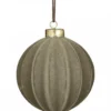 Chic Antique Weihnachtskugel Velours in Fächerstruktur
