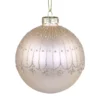 Chic Antique Weihnachtskugel mit Glitzer Streifenmuster