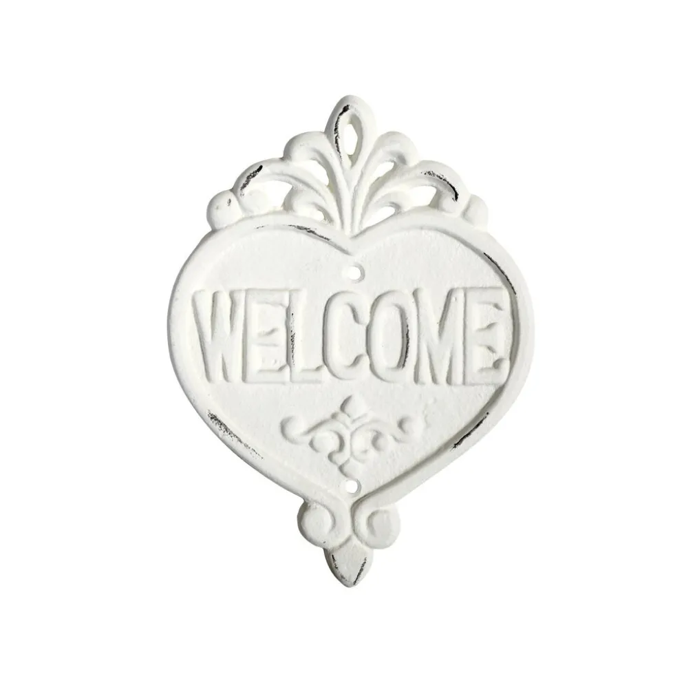 Chic Antique Welcome Schild aus Eisen