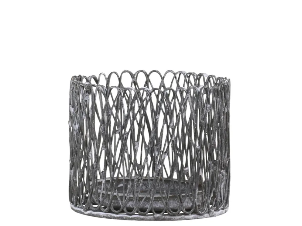 Chic Antique Windlicht Fil de Fer aus Eisen