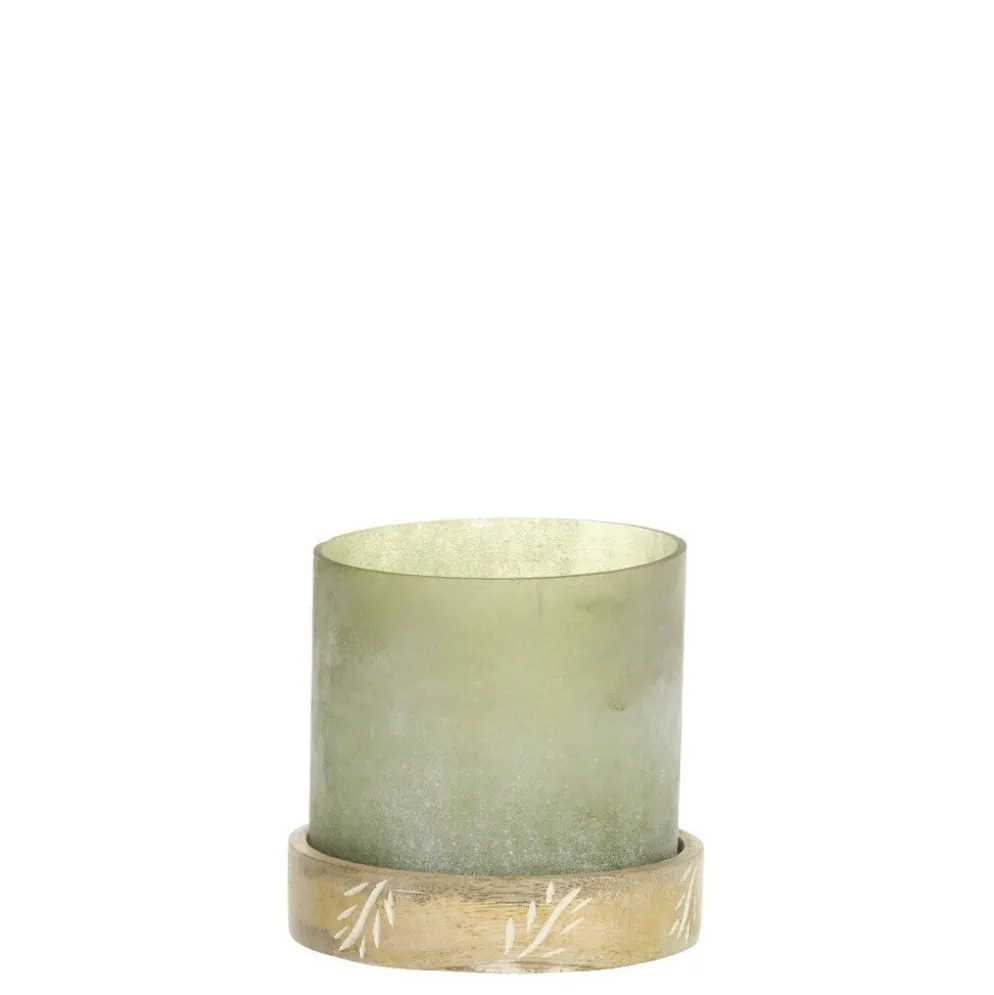 Chic Antique Windlicht mit graviertem Sockel