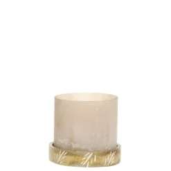 Chic Antique Windlicht mit graviertem Sockel