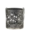 Chic Antique Windlicht mit Henkel und royalem Muster