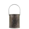 Chic Antique Windlicht mit Henkel und Sternendekor