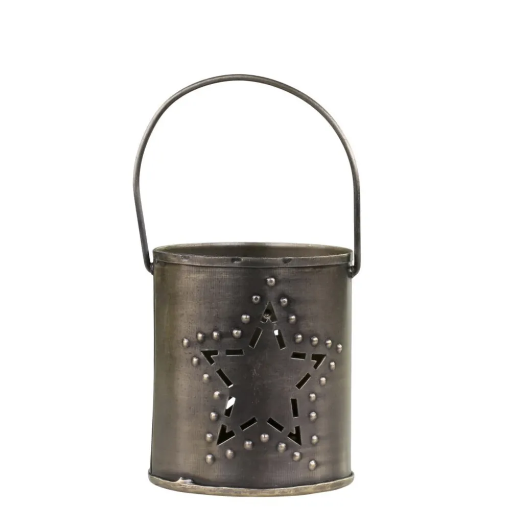 Chic Antique Windlicht mit Henkel und Sternendekor