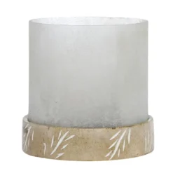 Chic Antique Windlicht mit Mangoholz