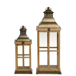 Chic Antique Winterliche Outdoor Laterne im 2er-Set