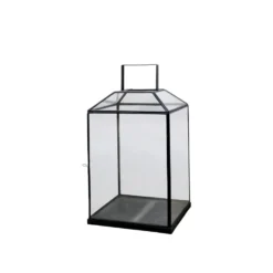 Chic Antique XL Laterne aus Glas und Eisen