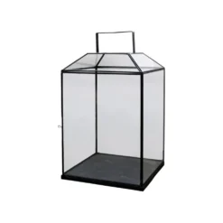 Chic Antique XL Laterne aus Glas und Eisen