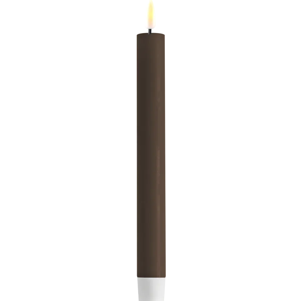 Deluxe Homeart LED 2er Set Stabkerze Real Flame