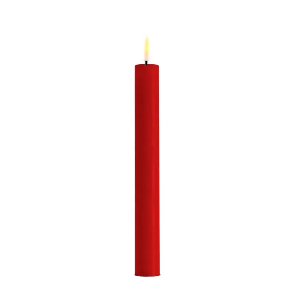 Deluxe Homeart LED 2er Set Stabkerze Real Flame