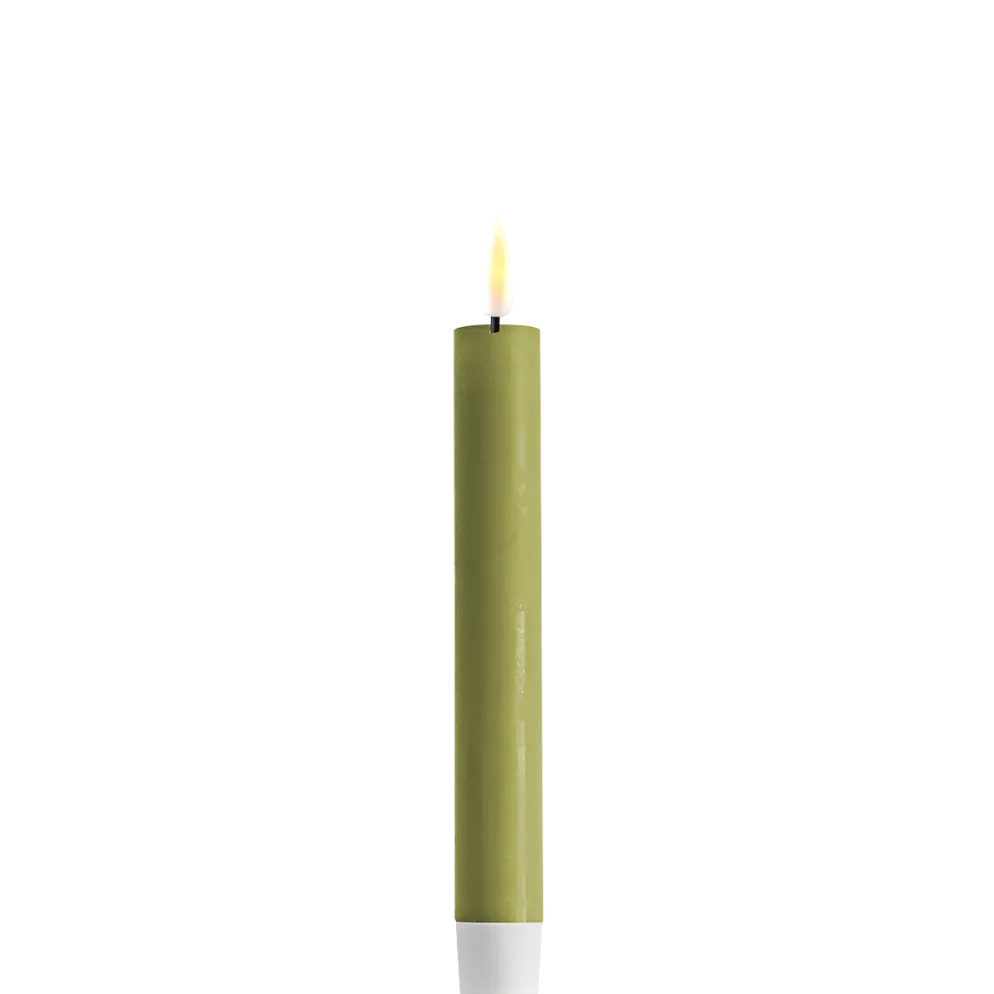 Deluxe Homeart LED 2er Set Stabkerze Real Flame