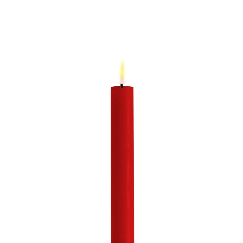 Deluxe Homeart LED 2er Set Stabkerze Real Flame