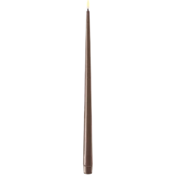 Deluxe Homeart LED Stabkerze mit Lack Real Flame 2er Set