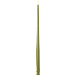 Deluxe Homeart LED Stabkerze mit Lack Real Flame 2er Set
