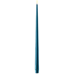 Deluxe Homeart LED Stabkerze mit Lack Real Flame 2er Set