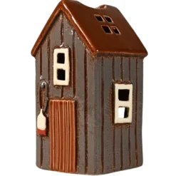Det Gamle Apotek Lichthaus Keramikhaus Strandhütte grau