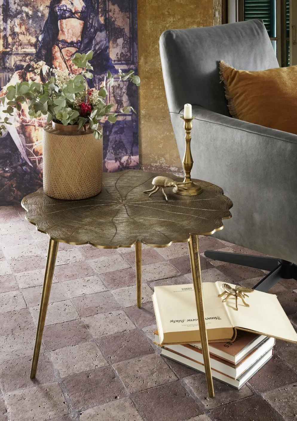 Faktorei Beistelltisch Tree aus Aluminium
